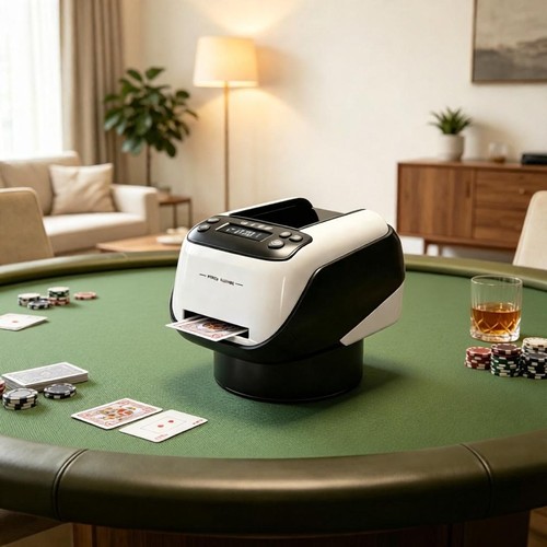 Automatic card shuffler - automatic, &