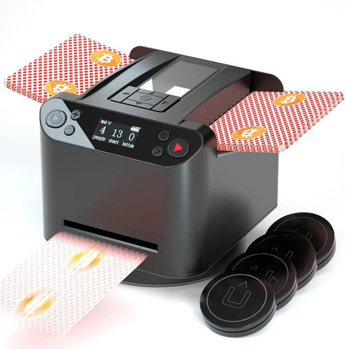 Electric card shuffler - card, –