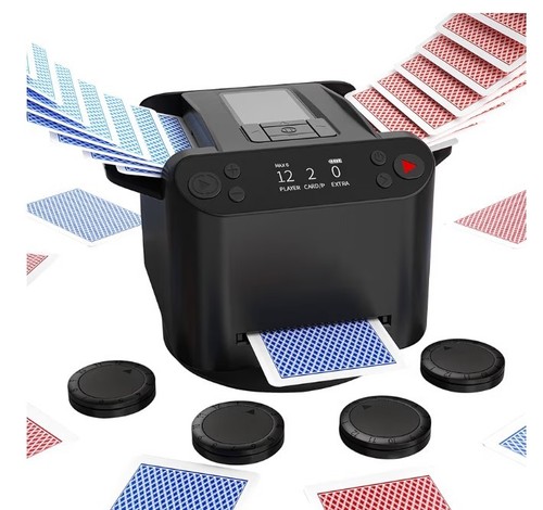 Automatic card shuffler - card,