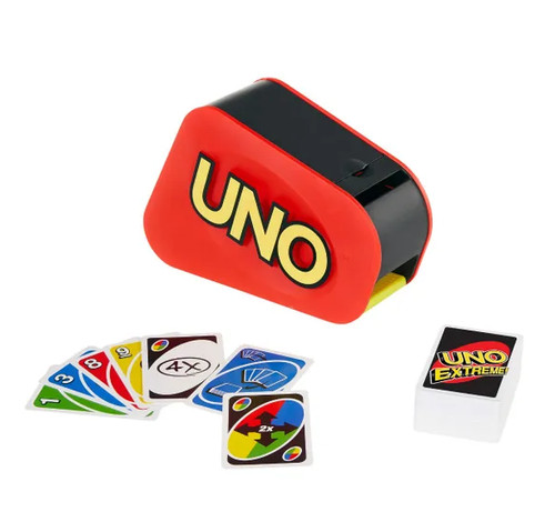 Uno extreme card game - card,