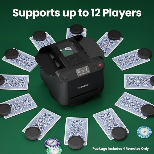 Automatic card shuffler and - card,