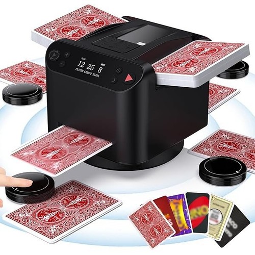 Automatic card shuffler - 2-in-1,