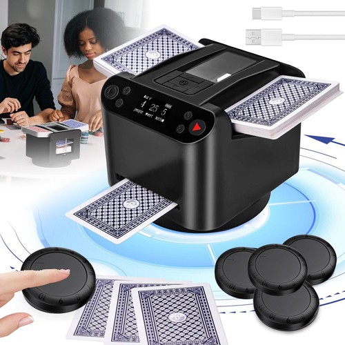 Automatic card shuffler - 2-in-1,